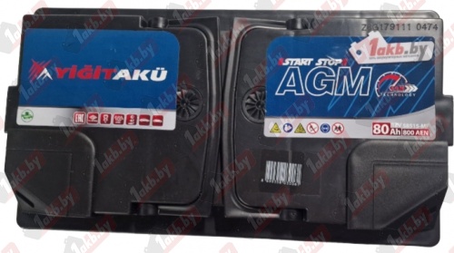 YIGITAKU AGM (80 A/h), 800A R+