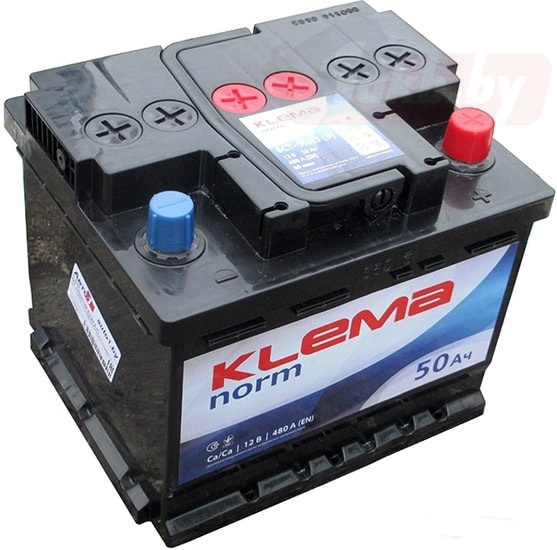 Klema Norm 6CТ-50A (50 A/h), 480A R+