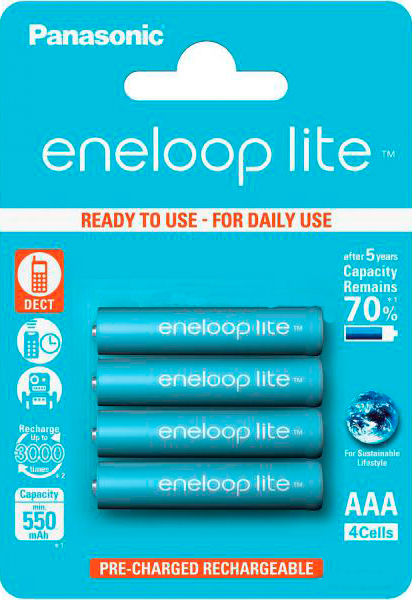 Panasonic Eneloop Lite AAA 550mAh 4 шт.