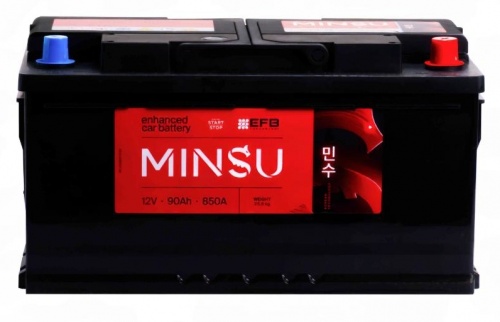 MINSU EFB (90 A/h), 850A R+