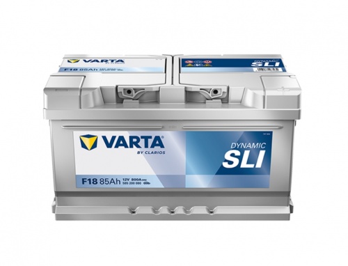 Varta Silver Dynamic F18 (85 А/ч, 800А) R+, низкий корпус LB4 для BMW X3 E83, Audi A6 C6, Mercedes W211