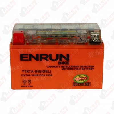 ENRUN  YTX7A-BS (MF) AGM 7 (A/h) 105A L+