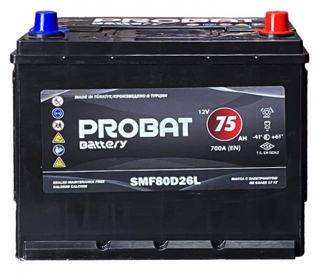 Probat Asia (75 A/h), 700A R+