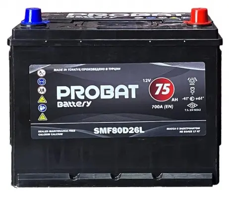 Probat Asia (75 A/h), 700A R+