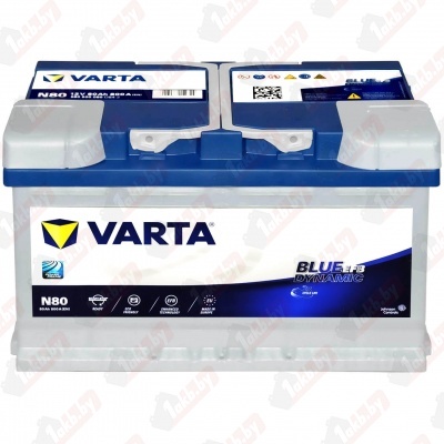 Varta Blue Dynamic EFB FN80 (80 А/h), 800А R+ (580 500 080)