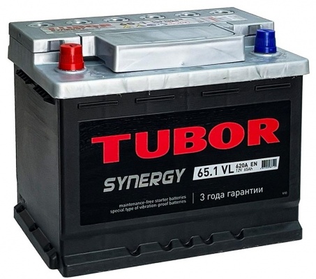 TUBOR SYNERGY (65 A/h), 620A L+