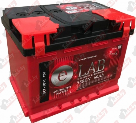 E-lab 6СТ-60 (60 Ah) 580A R+