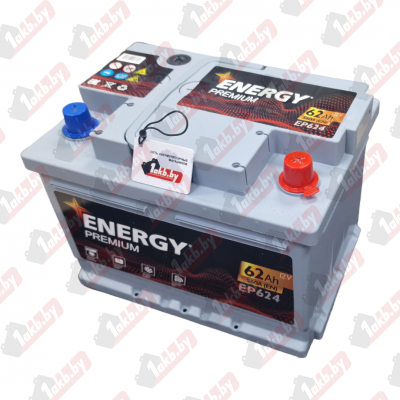 Energy Premium EP624 (62 A/h), 560A R+ низ.