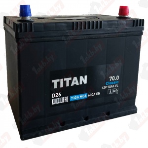 Titan Classic Asia (70 А/h), 600A R+ с бортом