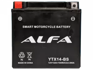 ALFA YTX14-BS (14 A/h), 200A L+