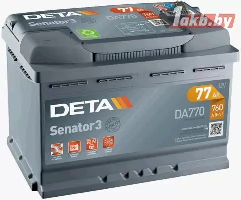 Deta Senator 3 DA770 (77 A/h), 760A R+