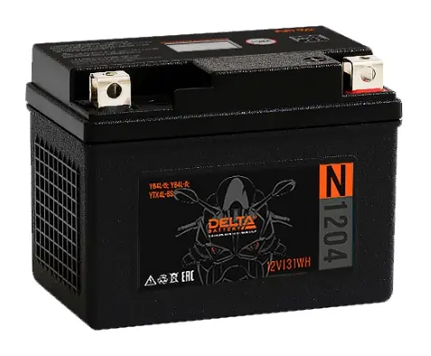 Delta N (Na-ion) 1204 (YB4L-B, YB4L-A, YTX4L-BS), (2.5 A/h), 72A R+