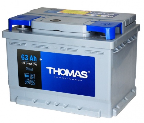 Thomas (63 A/h), 640A R+ низ.