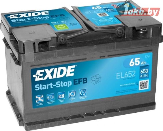 Exide Start-Stop EFB EL652 (65 A/h), 650A R+