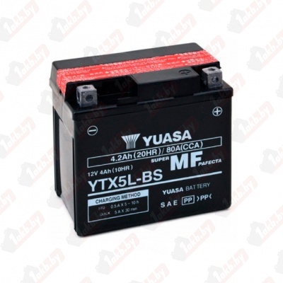 Yuasa YTX5L-BS (4 A/h), 80A R+