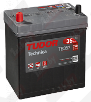 Аккумулятор Tudor Technica TB357 (35 А/ч), 240A L+