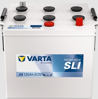 Varta Promotive Black J3 (125 А/h), 950А R+ (625 023 000)