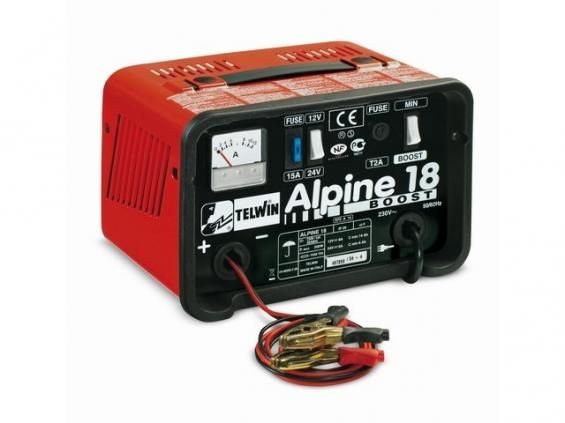 TELWIN ALPINE 18 BOOST (12В, 18А, 100А) Пуско-зарядное устройство Трансформаторное с режимом быстрого пуска