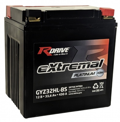 RDrive eXtremal Platinum GYZ32HL-BS (32 A/h), 430A R+