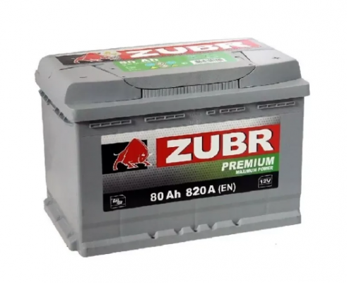 Zubr Premium (80 A/h), 820А R+