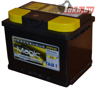 TAB Magic STOP & GO EFB (60 A/h), 580А R+