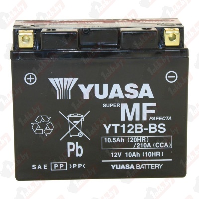 Yuasa YT12B (10 A/h), 210A L+