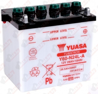 Yuasa Y60-N24AL-B (28 A/h) R+