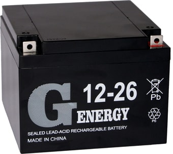 Аккумулятор для ИБП G-energy (26 A/h), 12V