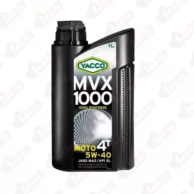 YACCO MVX 1000 2T/1 моторное синтетическое 1 л - API TC , ISO-L-EGD JASO FD