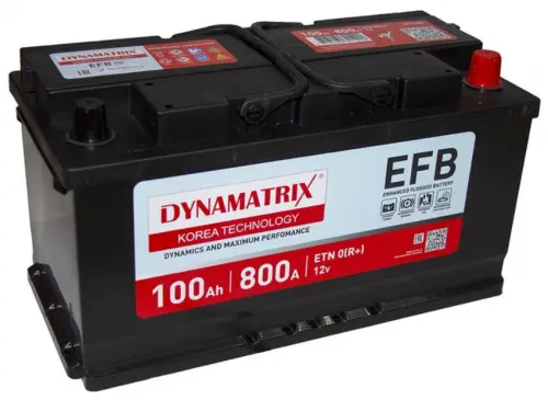 DYNAMATRIX-KOREA EFB DEL1000 (100 A/h), 800A R+