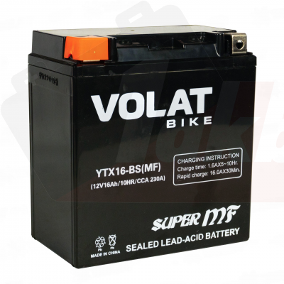 VOLAT YTX16-BS AGM (16 A/h), 230A L+