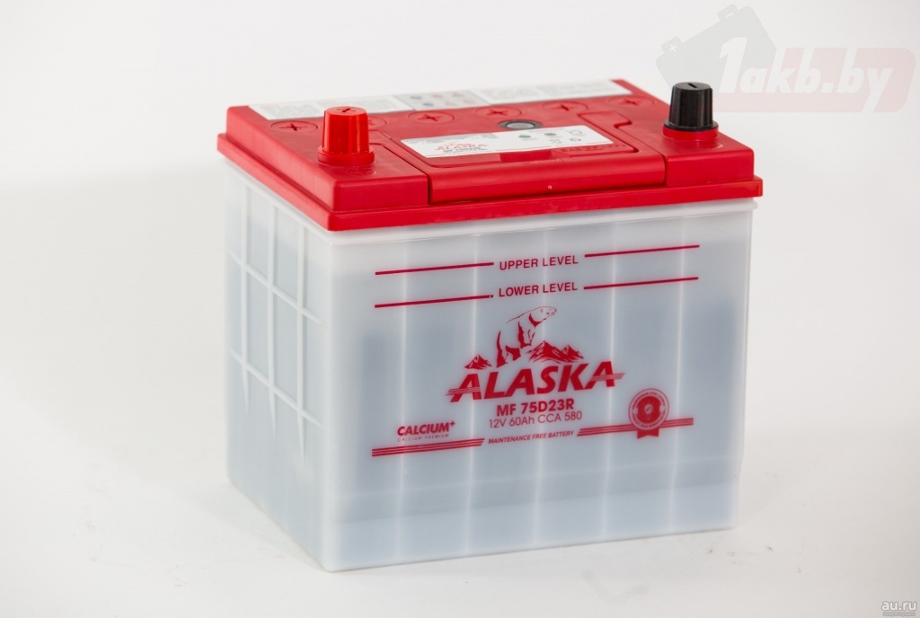 ALASKA CMF 60Ah (580A) L+ Прямая полярность, корпус D23L (260мм) для Mazda 6, Toyota Camry