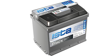 ISTA BLACK 6CT- 55 A1 (55 А/ч), 450А