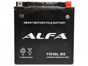 ALFA YIX30L-BS (38 A/h), 385A R+