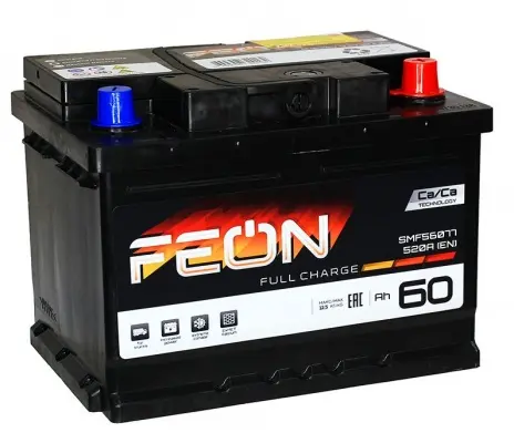 Feon (60 A/h), 520A R+ низ.