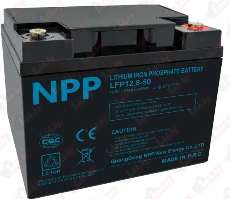 Аккумулятор для ИБП NPP LiFePO4 12.8V, (50 A/h) 50A