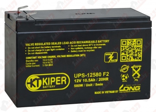 Аккумулятор для ИБП Kiper UPS-12580 F2 12V/10.5Ah