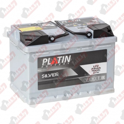 PLATIN SILVER (78 A/h), 750A R+ низ.