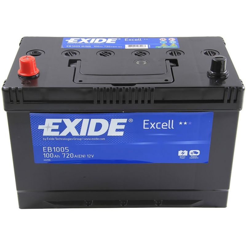 Exide Excell EB1005 (100 A/h), 720A L+ JIS