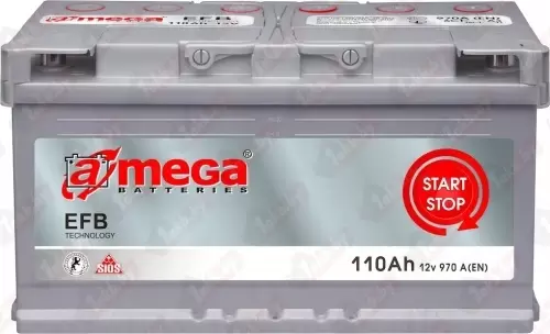A-mega EFB (110 A/h), 970А R+