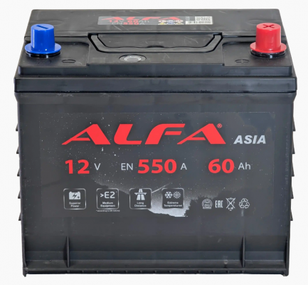 ALFA Asia (60 A/h), 550A R+