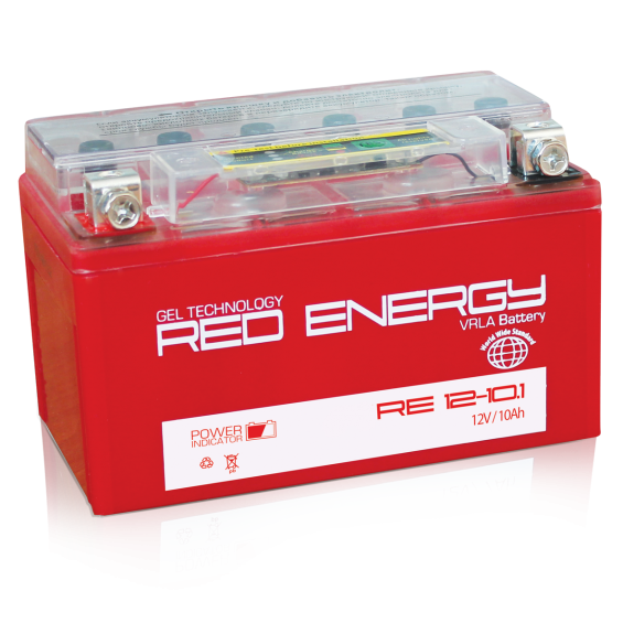 Red Energy RE 1210.1 (YTZ10S) (10 А/ч, 200А) L+, AGM мотоаккумулятор с заводским электролитом Honda CB/CBR
