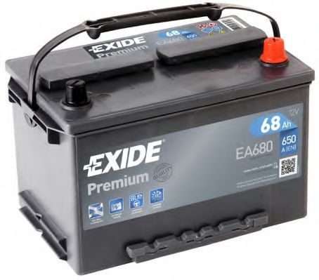 Exide Premium EA680 (68 A/h), 650A R+