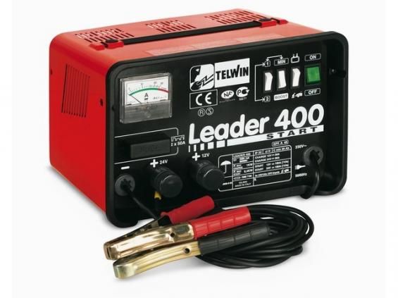 TELWIN LEADER 400 START (12/24В, 30А, 250А) Пуско-зарядное устройство Трансформаторное с амперметром