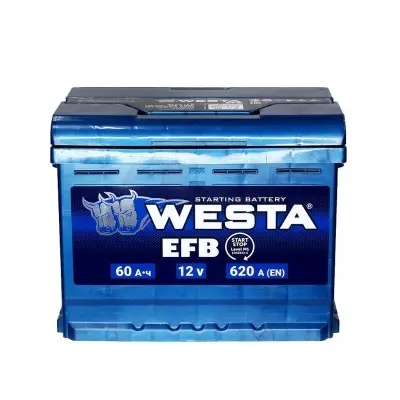 Westa Premium EFB (60 A/h) 620A R+ низ.