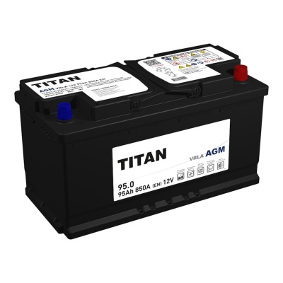 Titan AGM (95 А/h), 850A R+