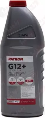 PATRON PCF2001 Антифриз 1кг (0.87л) - красный готовый, PATRON RED G12+, TL 774-D/F, G012A8DA1, G012A8FA1, WSS-M97B44-D, 6277M, MAN 324 SNF, MB 325.3, 1940663, 1381080