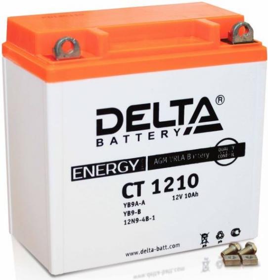 Delta CT 1210 (10 А/ч, 100А) L+, AGM с выводами под болт для мототехники