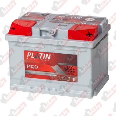 PLATIN PRO (60 A/h), 510A R+ низ.