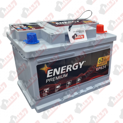 Energy Premium EP624 (62 A/h), 560A R+ низ.